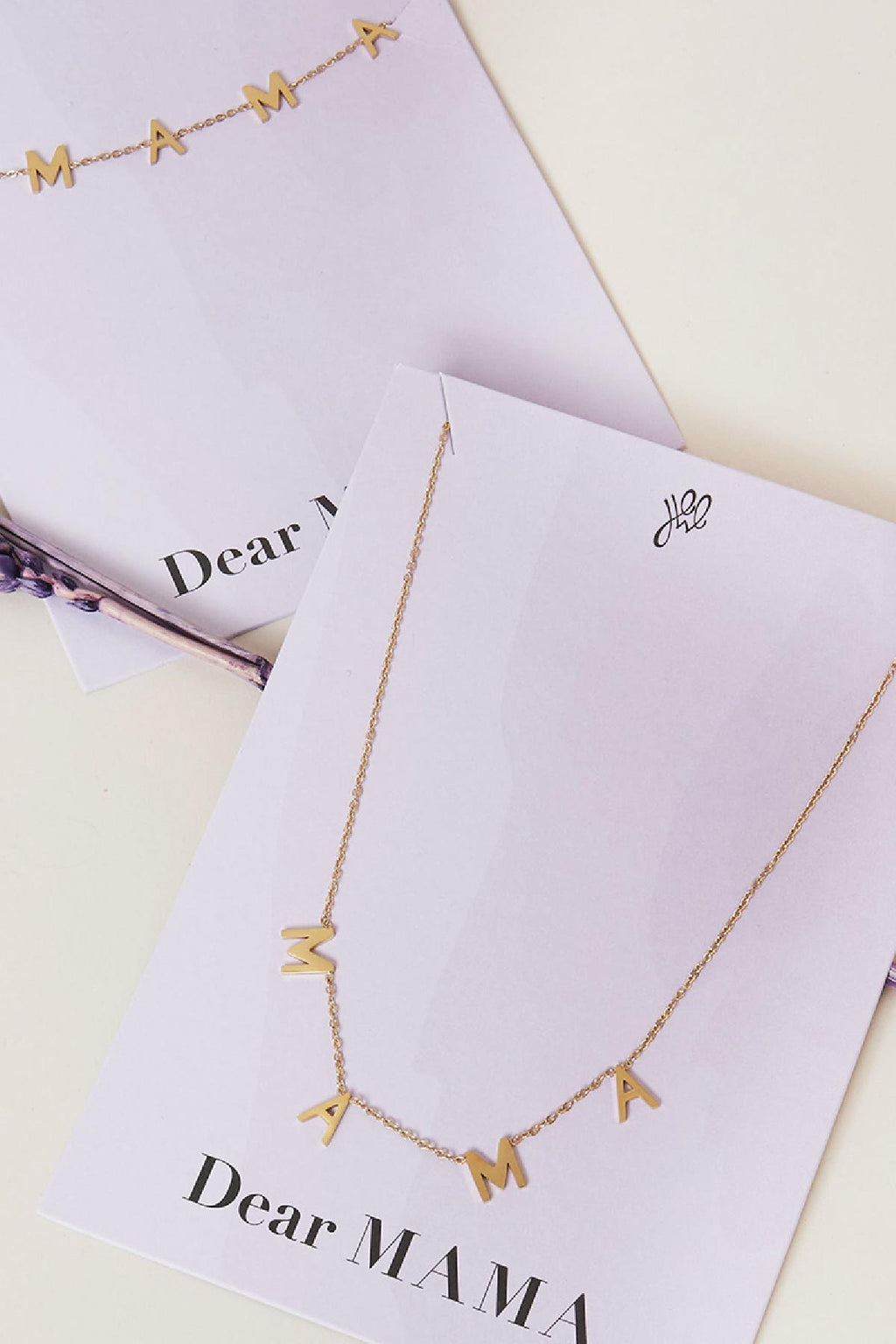 Necklace  Dear Mama Gold Color Stainless Steel