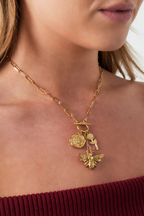 bee blossom necklace