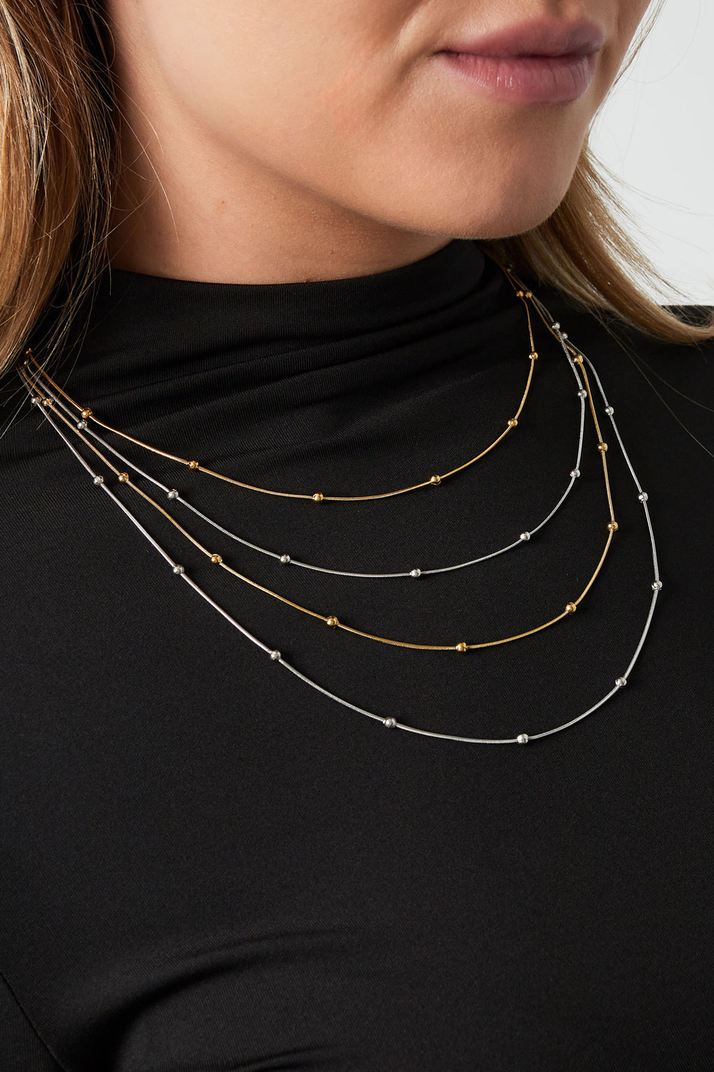 dotty layers necklace