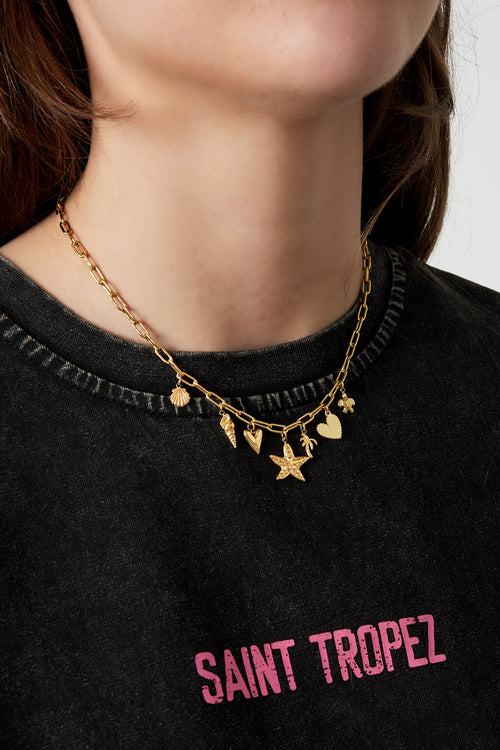 beach babe charm necklace
