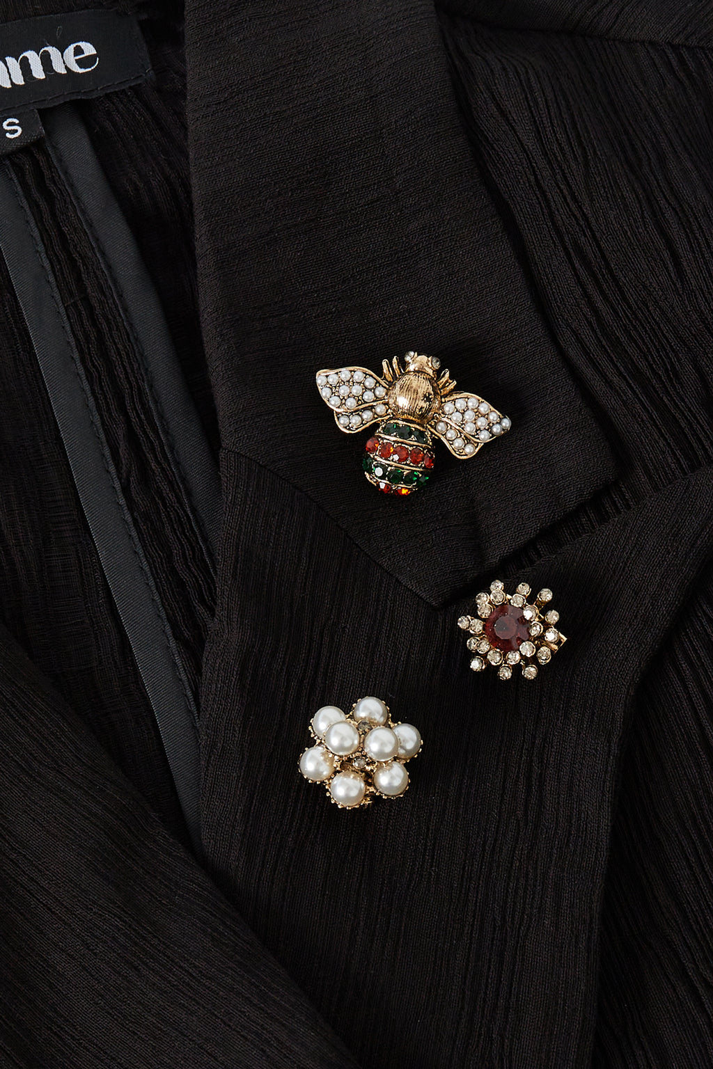 brooches trio busy bee