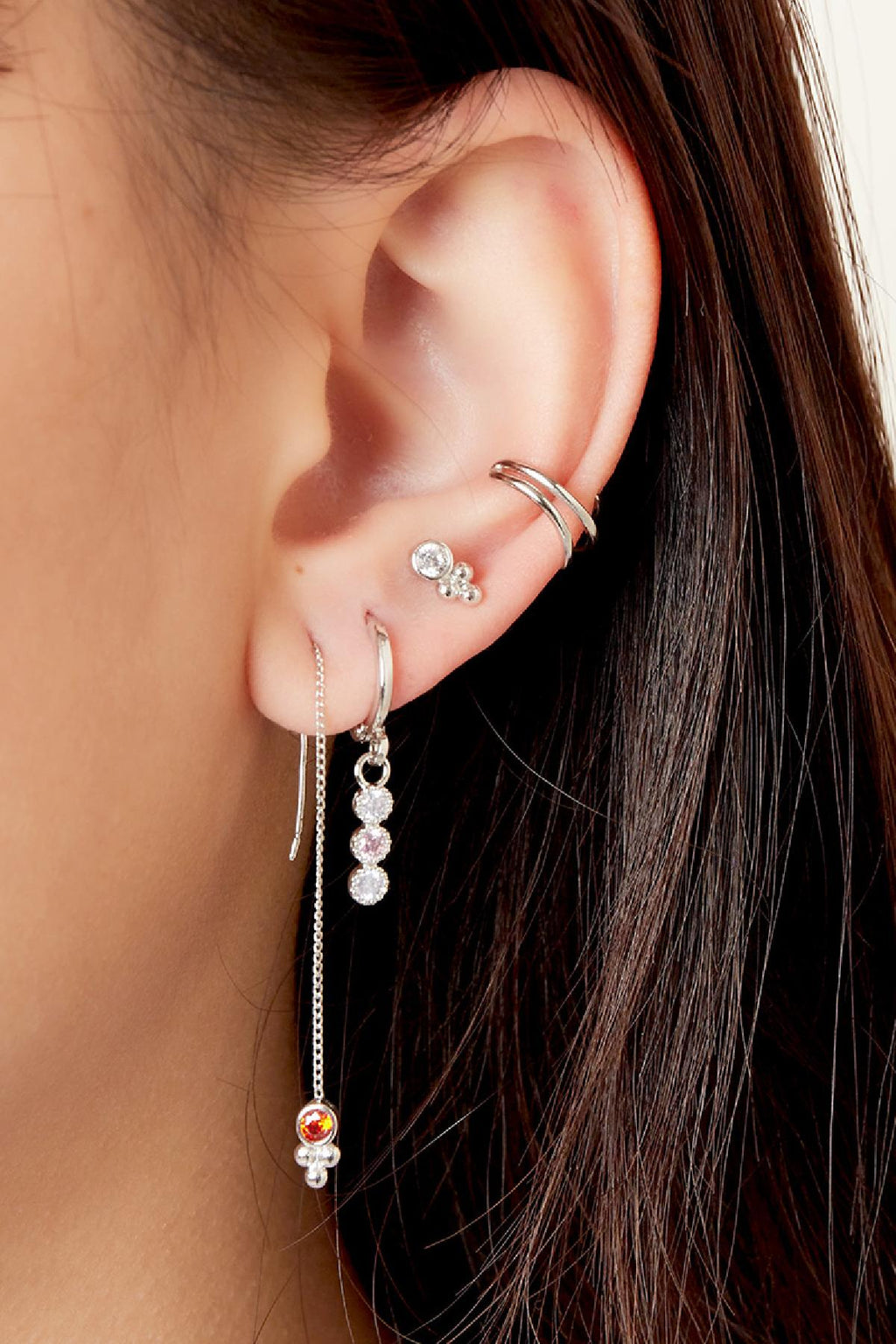 Earcuff Spiral Gold Color Stainless Steel
