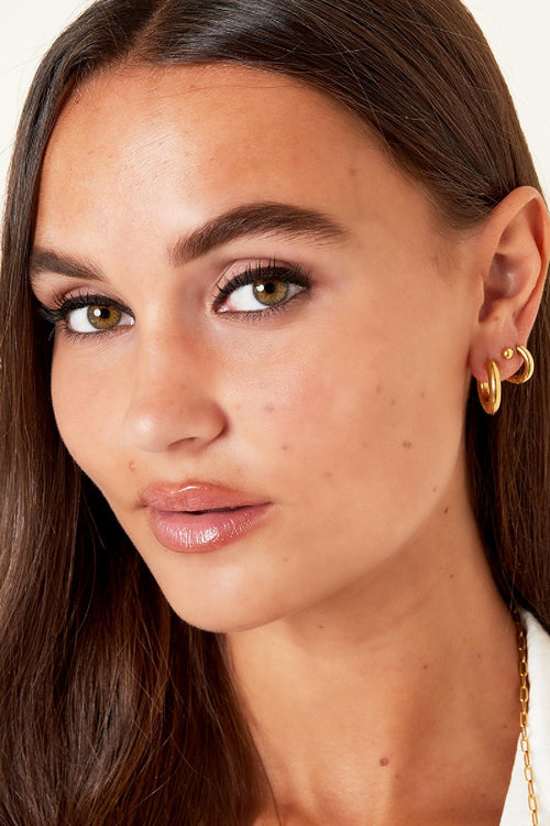 Basic hoop earrings - mini Stainless Steel