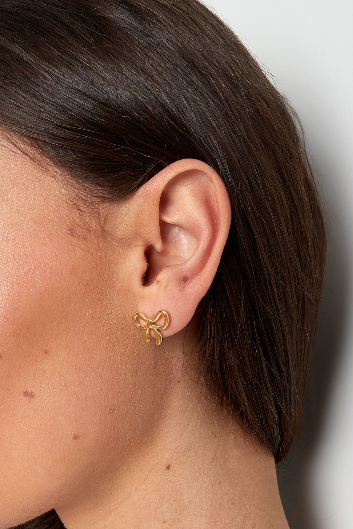 stainless steel bowknot earring