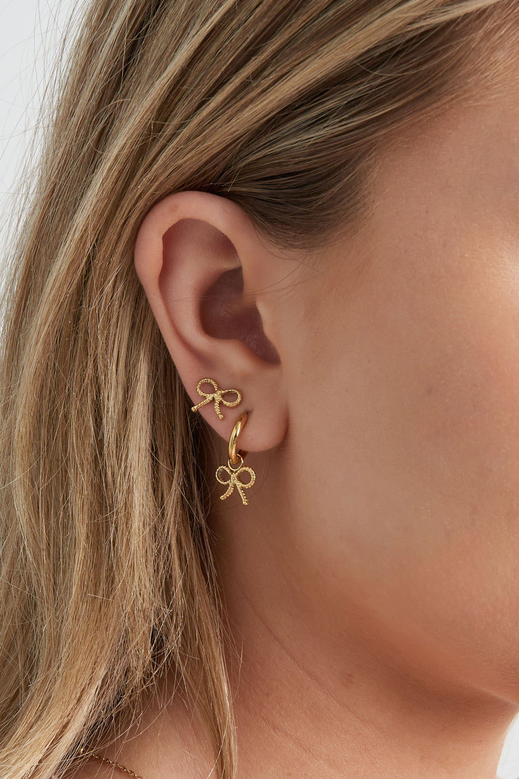 earrings bow basic