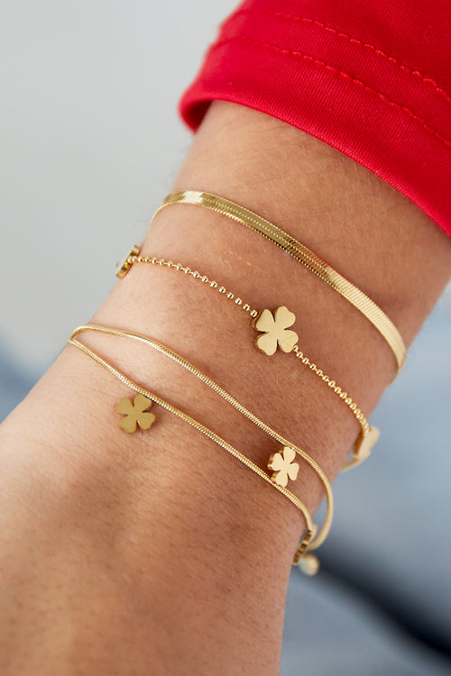 bracelet clover heart