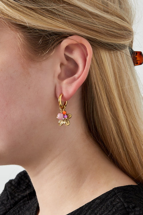 bloom hoops earrings