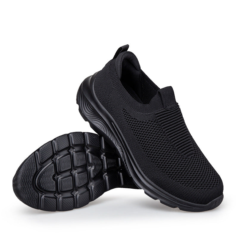 Spring Summer Autumn Elderly Shoes Parent-Child Shoes Slip-On Casual Men's Walking Shoes Classic Style