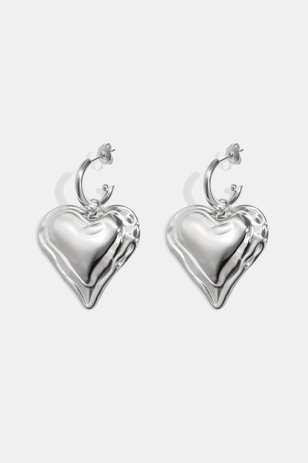 Stainless Steel Drop Earrings Heart Casual Daily Simple Series Women's jewelry