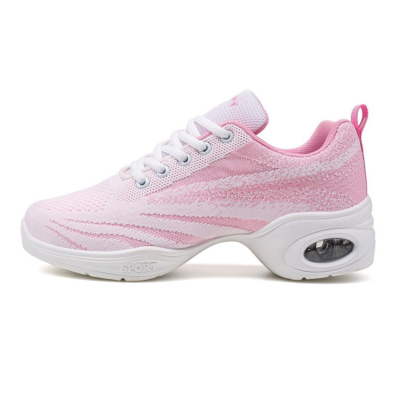 Breathable Flying Weaver Girl Adult Soft soled Dancing Women's Shoes
