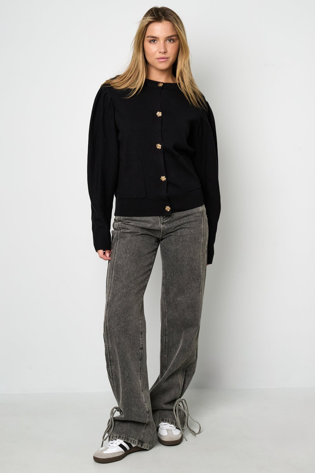 Knitted Viscose Women's Cardigan Fall/Winter Casual Solid Color