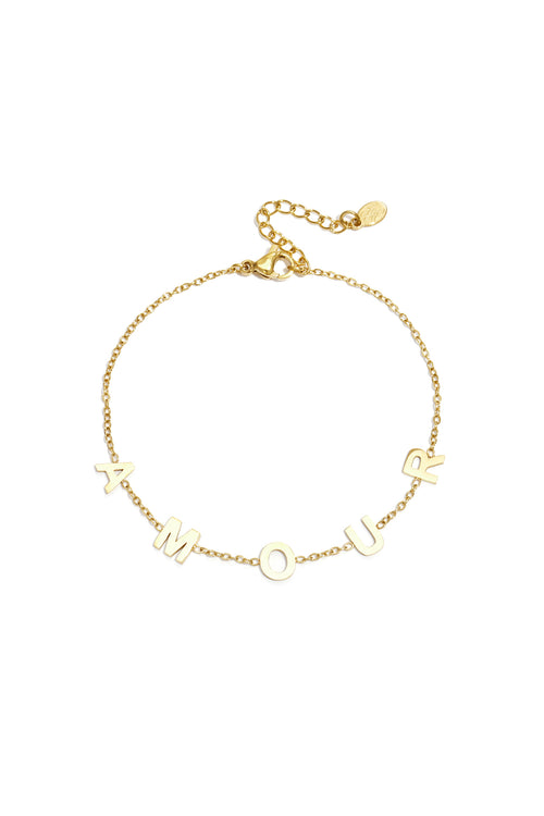 Bracelet amour chunky letters