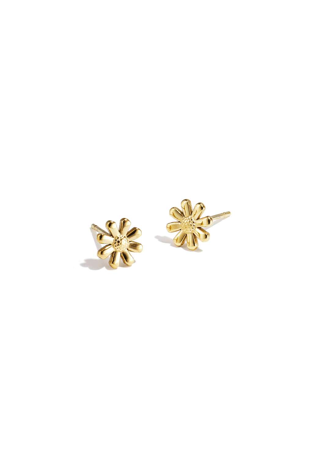 Shiny Diasy Stainless Steel Earrings