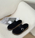 Thick soled Baotou slippers