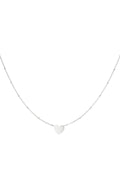 Minimalistic necklace heart Gold Color Stainless Steel