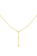 stainless steel y-chain necklace