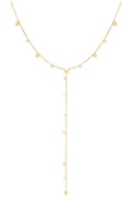 Necklace coins with center piece - Silver Color color