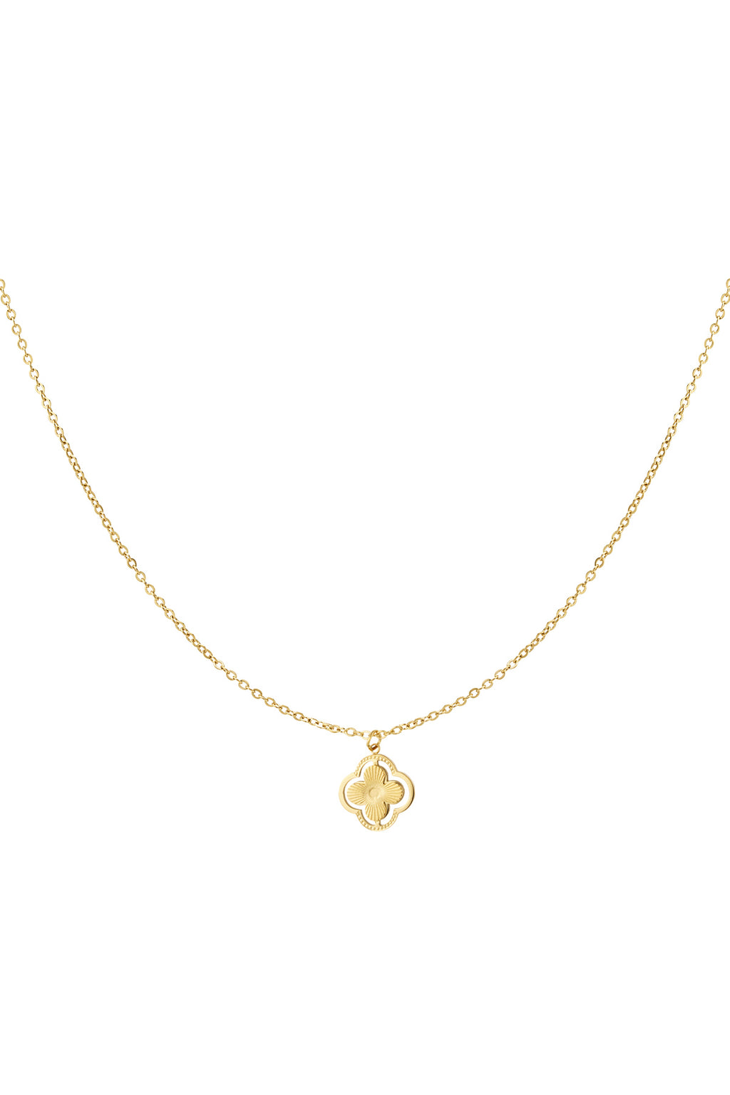double clover necklace