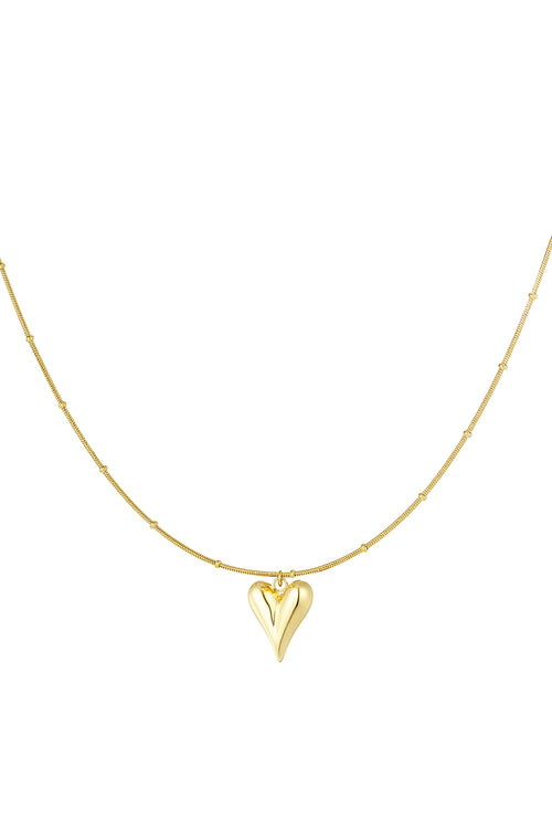 Ball necklace with iconic heart medium