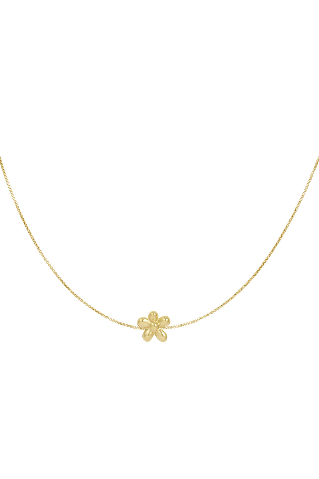 puffy flower necklace