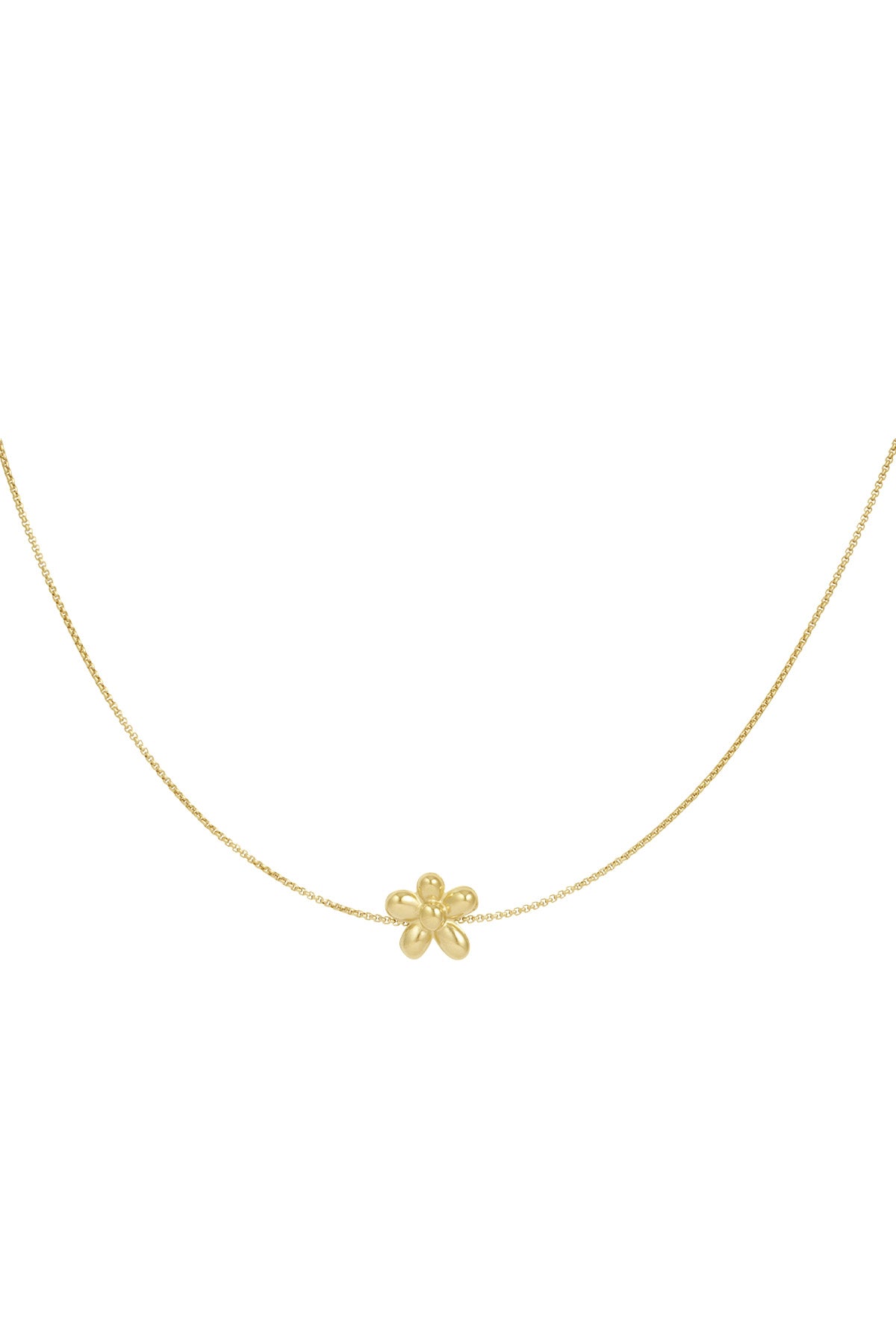 puffy flower necklace