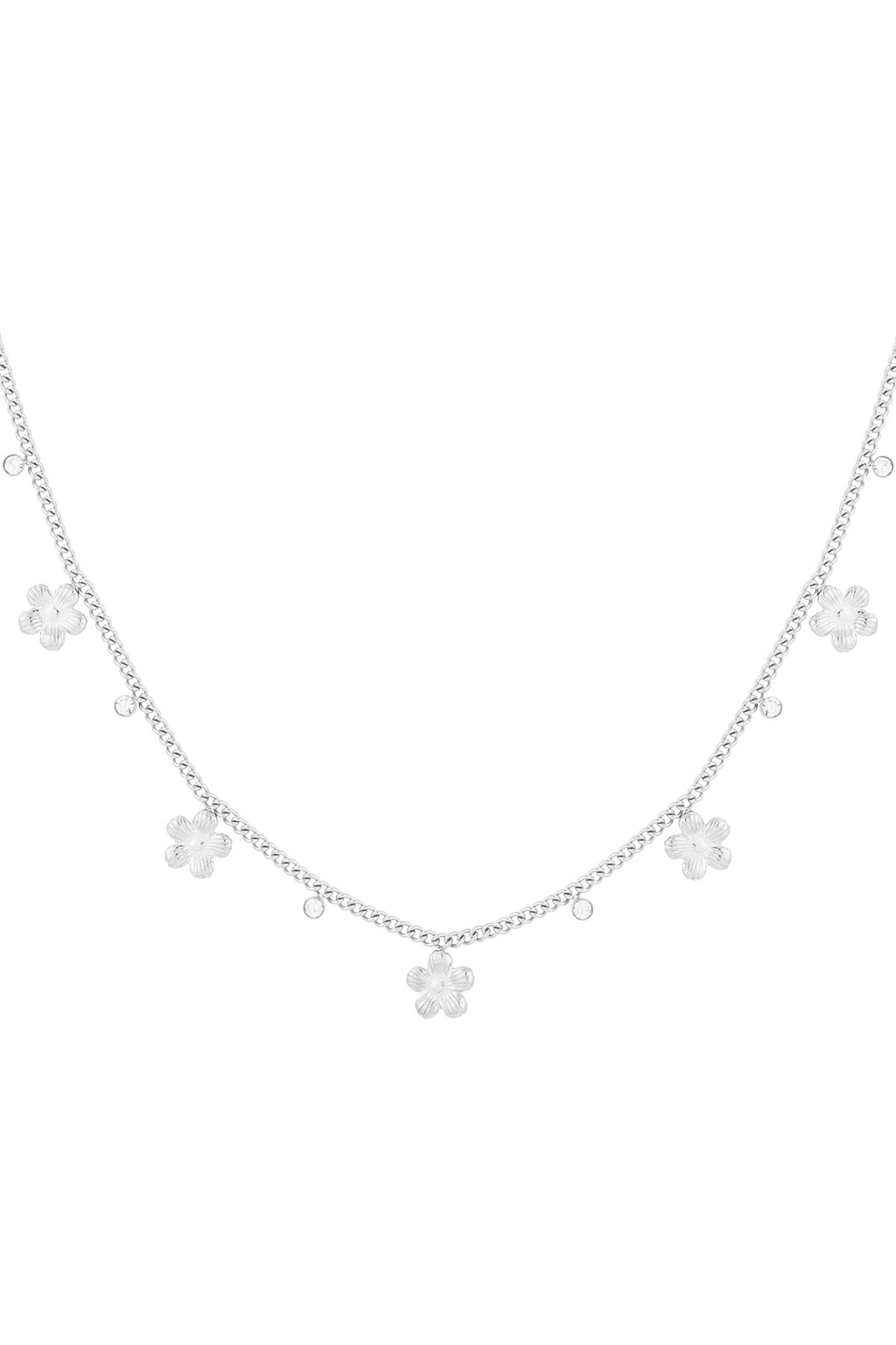 gleaming flower necklace
