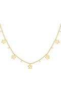 gleaming flower necklace