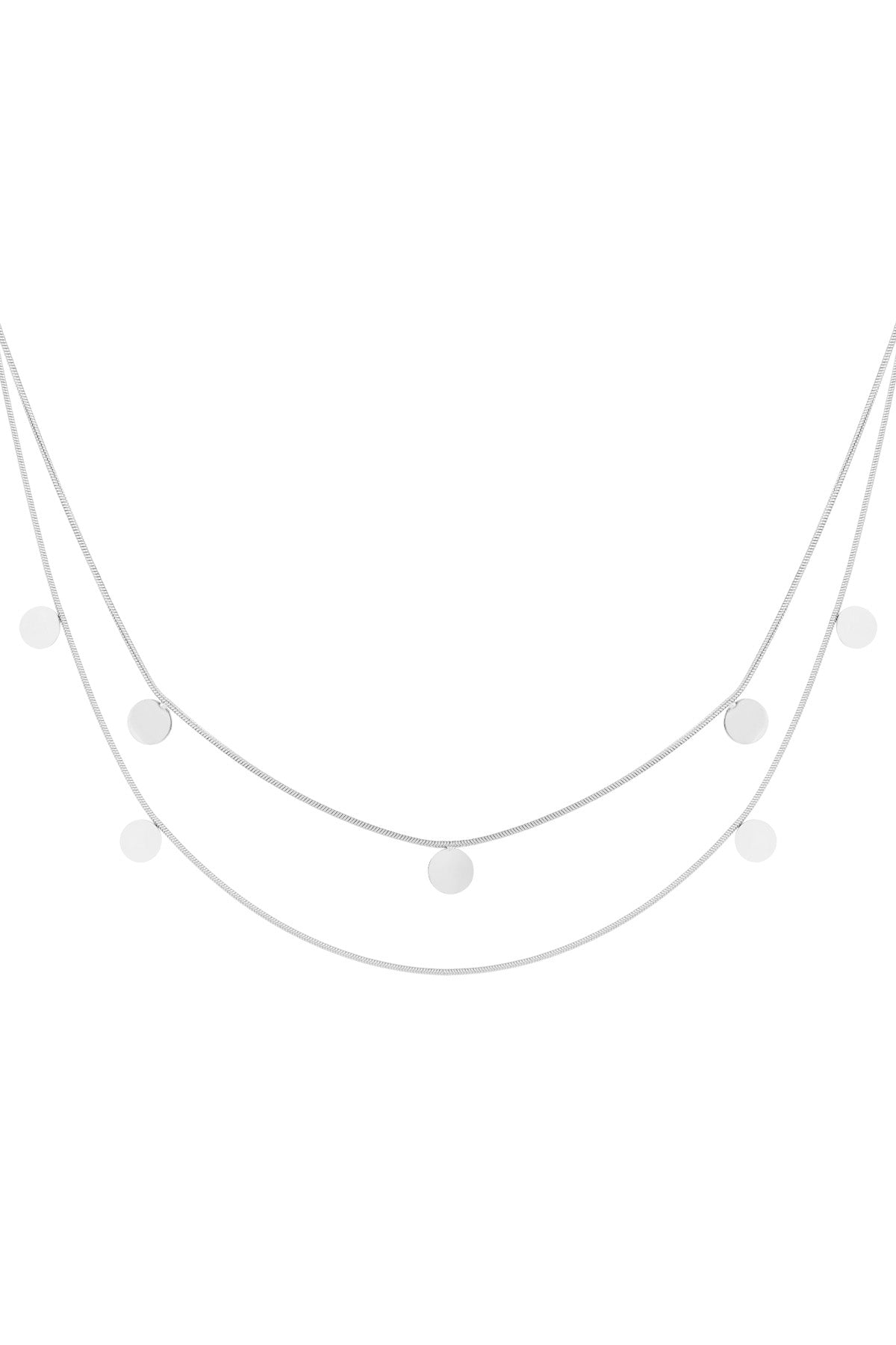 double necklace coins