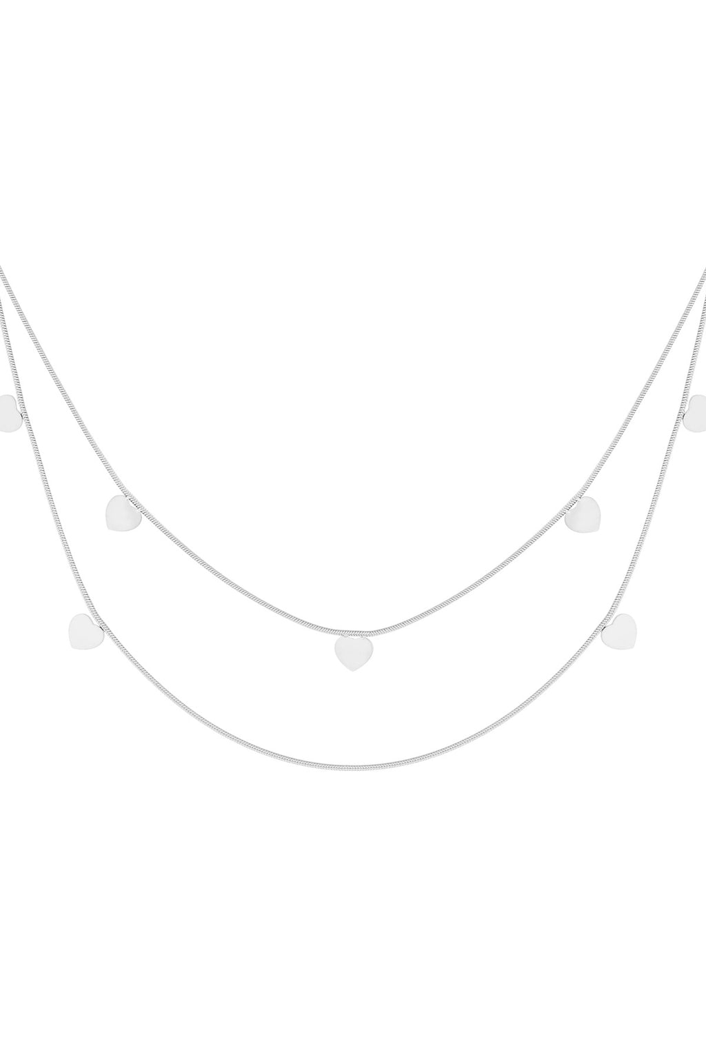 double heart necklace