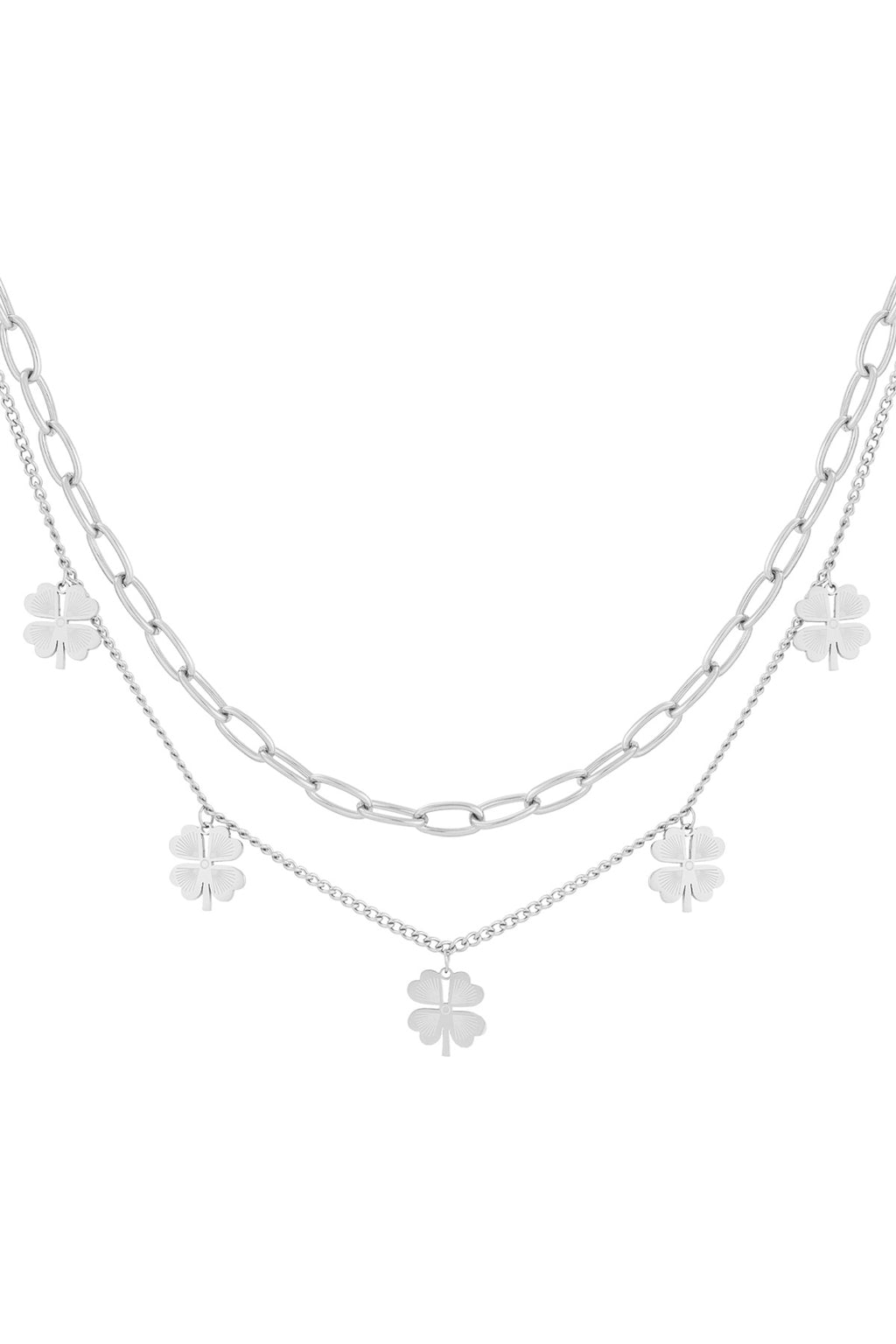 layered luck necklace