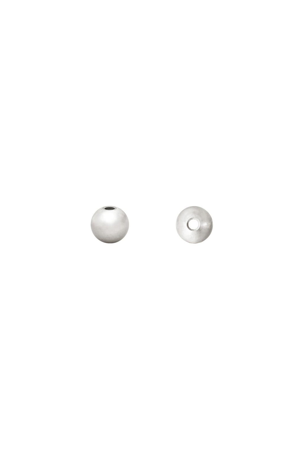 DIY Beads Ball 3MM Silver Color Stainless Steel