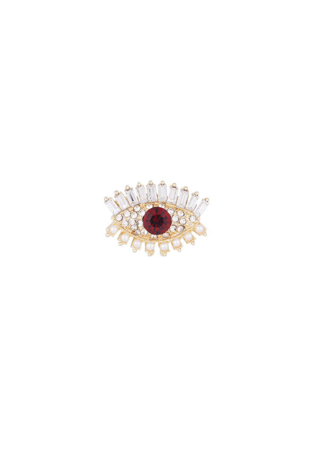 wondering eye brooch