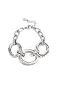 Bracelet with round statement pieces