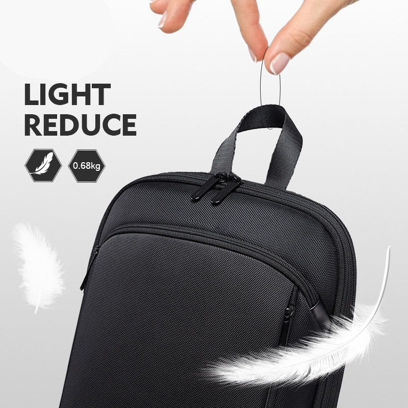 Backpack Ultra Thin Backpack Men's Expandable Large Capacity Business Multi-Function Computer Waterproof Backpack