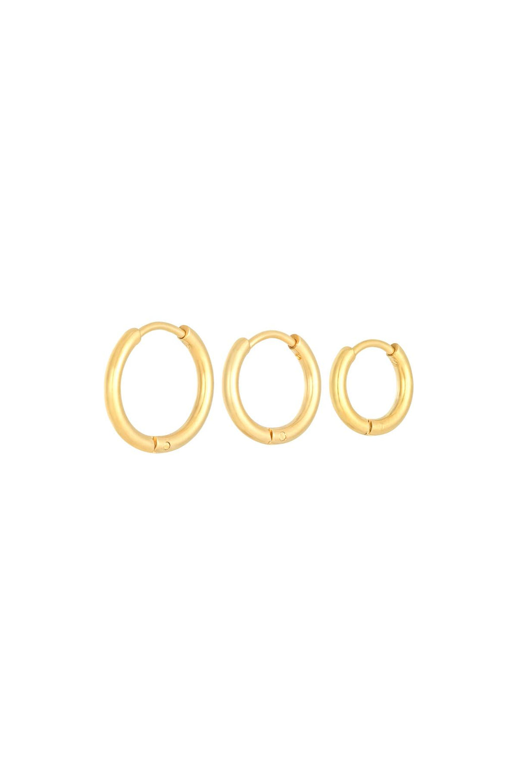Earrings Set Little Hoops Stainless Steel