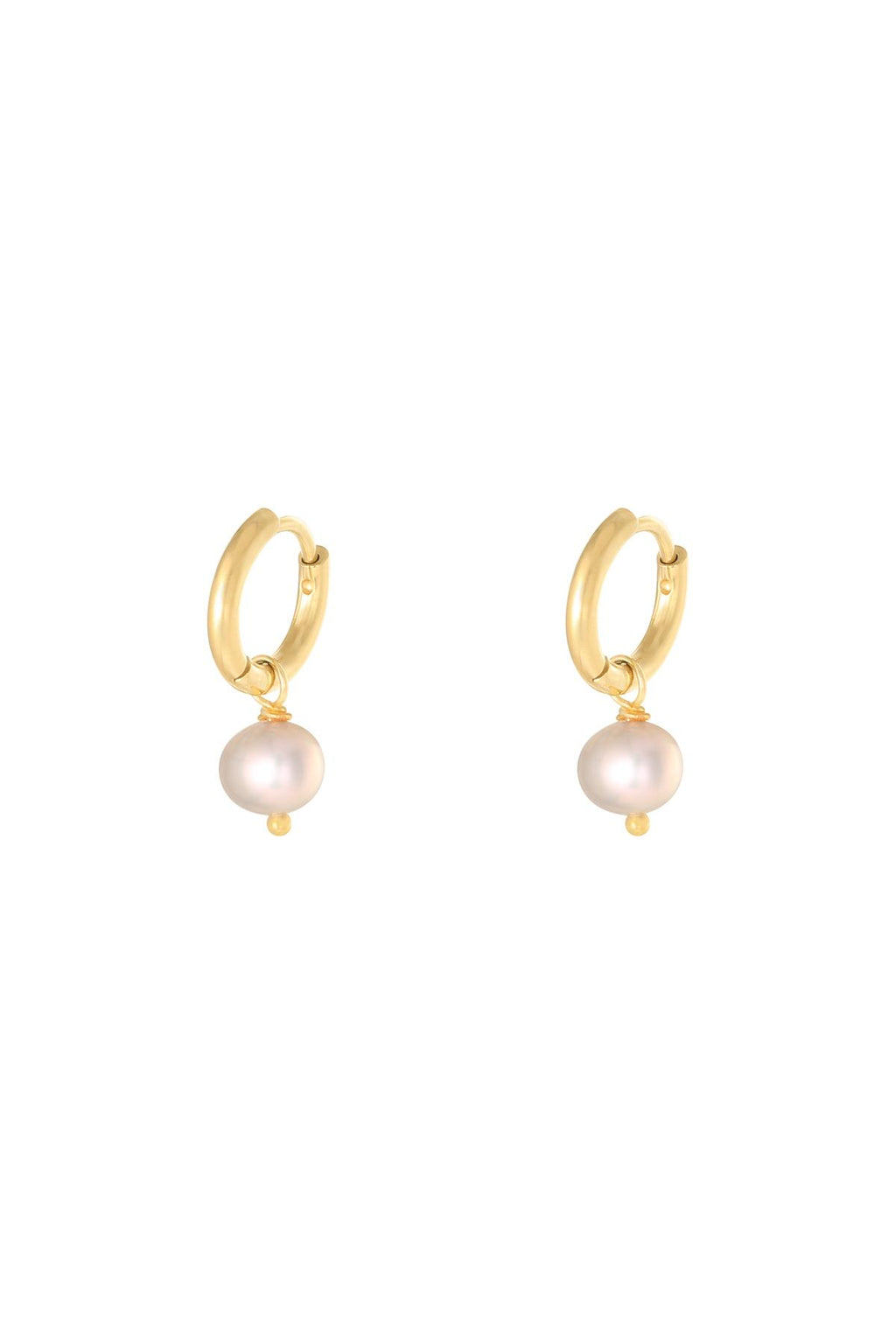 Earrings Pearl Of The Sea Grey Stainless Steel