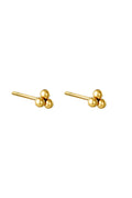 Earrings Triple Bullet Silver Color Stainless Steel