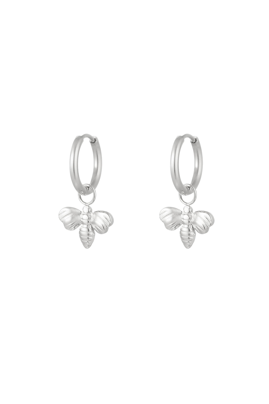 earrings with charm "bee"