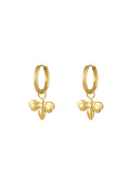 earrings with charm "bee"