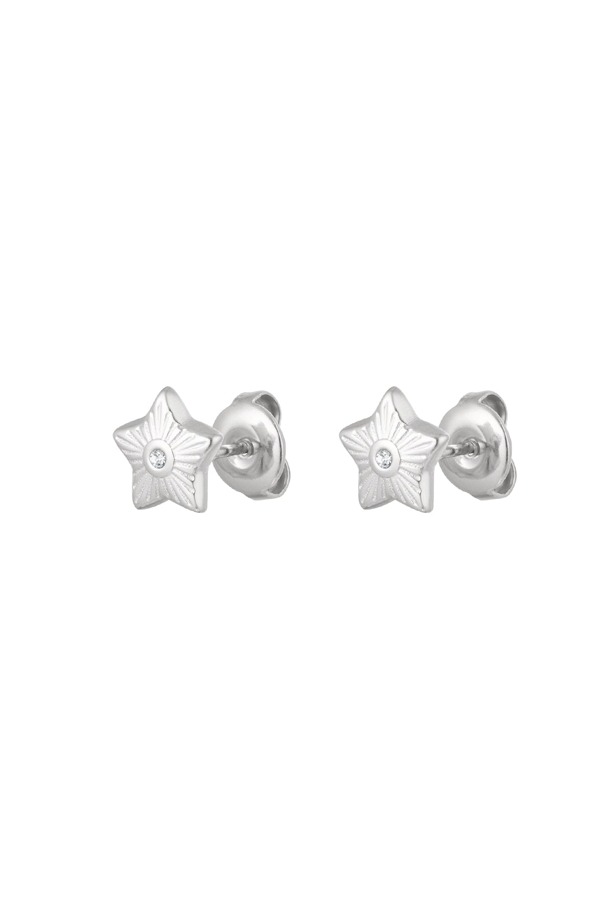 Ear studs star - Silver Color color