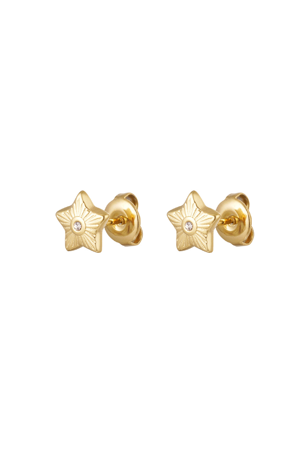 Ear studs star - Silver Color color