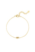 Simple bracelet with knotted charm