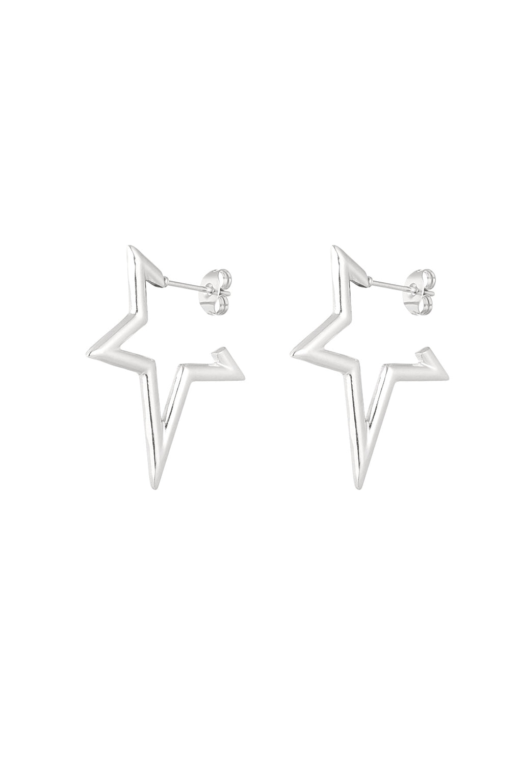 half star earrings