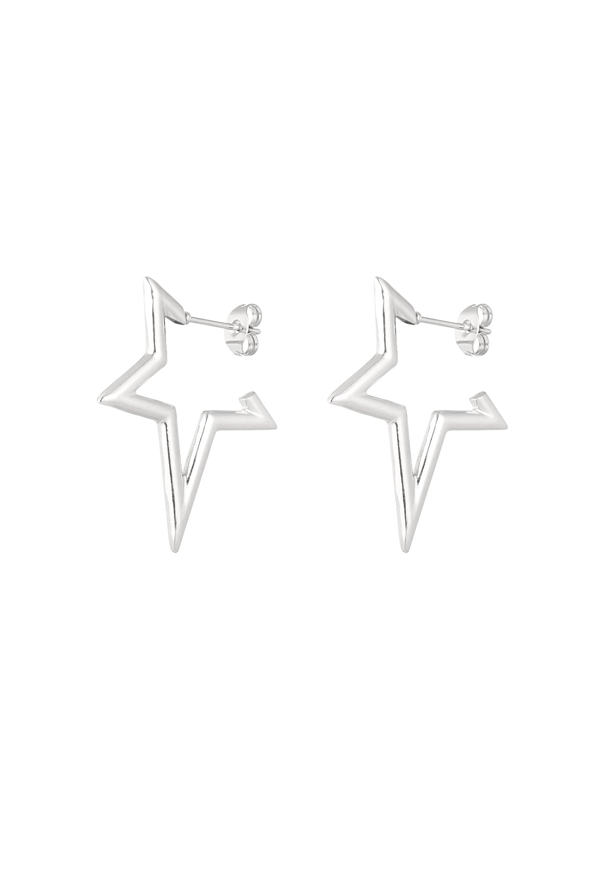 half star earrings