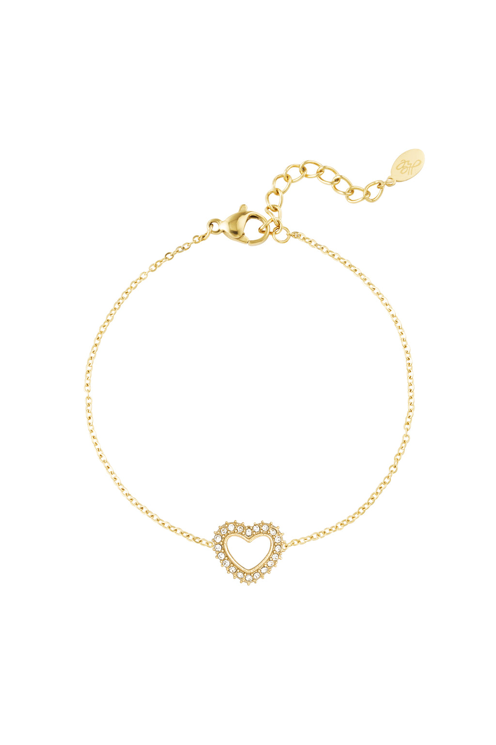 diamond heart bracelet