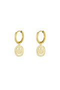 earrings be happy smiley