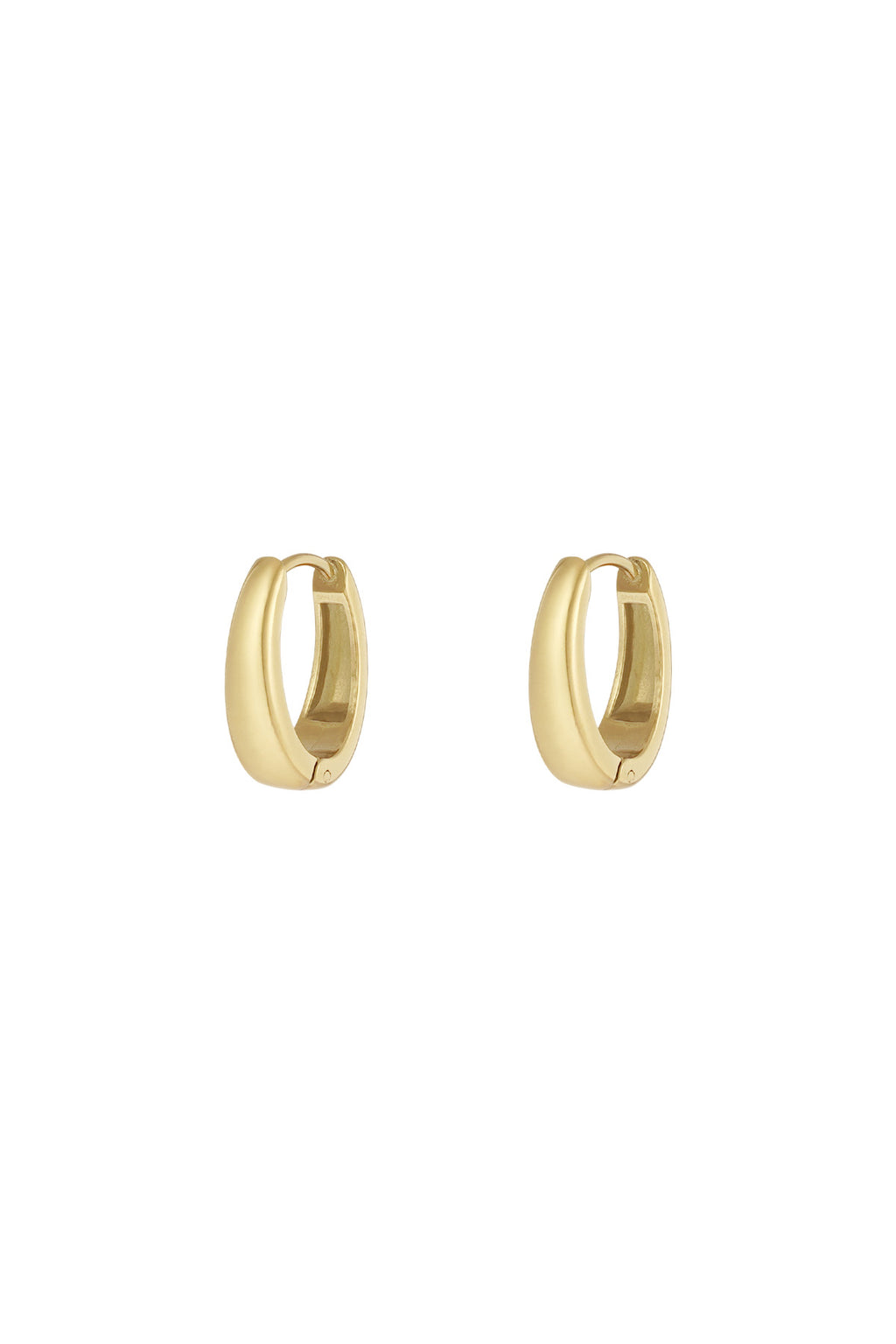 Graceful mini hoops earrings - Silver Color color