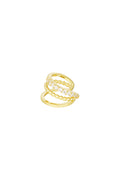 Earcuff Triple Party - Silver Color color