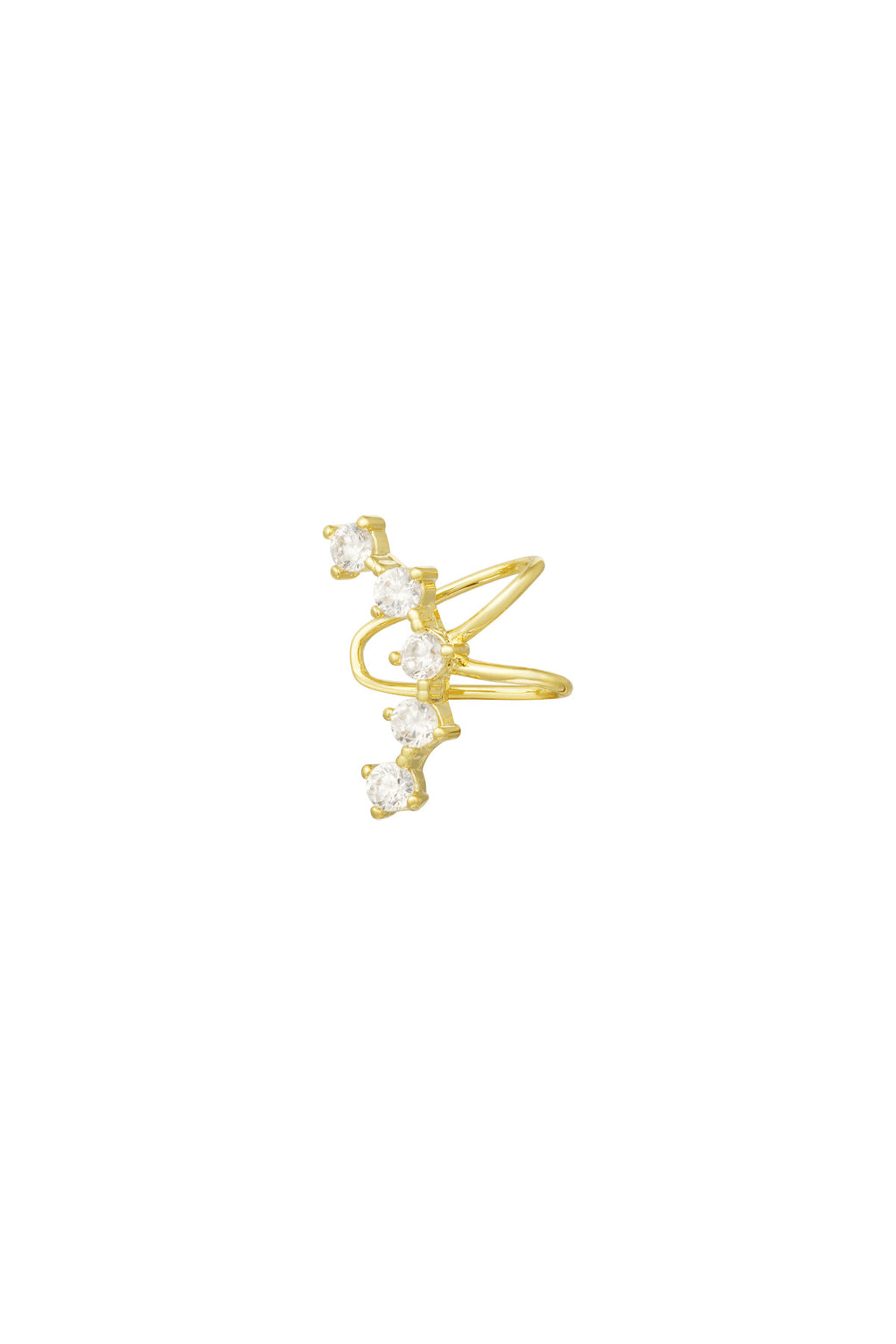 Earcuff Elegant Chic - Silver Color color
