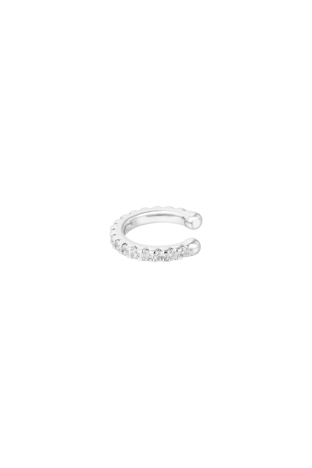 Earcuff Shimmer - Silver Color color